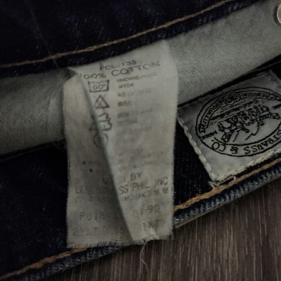 Rare Vintage x Levi Gold Medallion Dark Blue Jean - Picture 12 of 13
